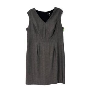 Mossimo Womens Dress Size 18 Sleeveless Gray Lined Knee Length Stretch A-Line